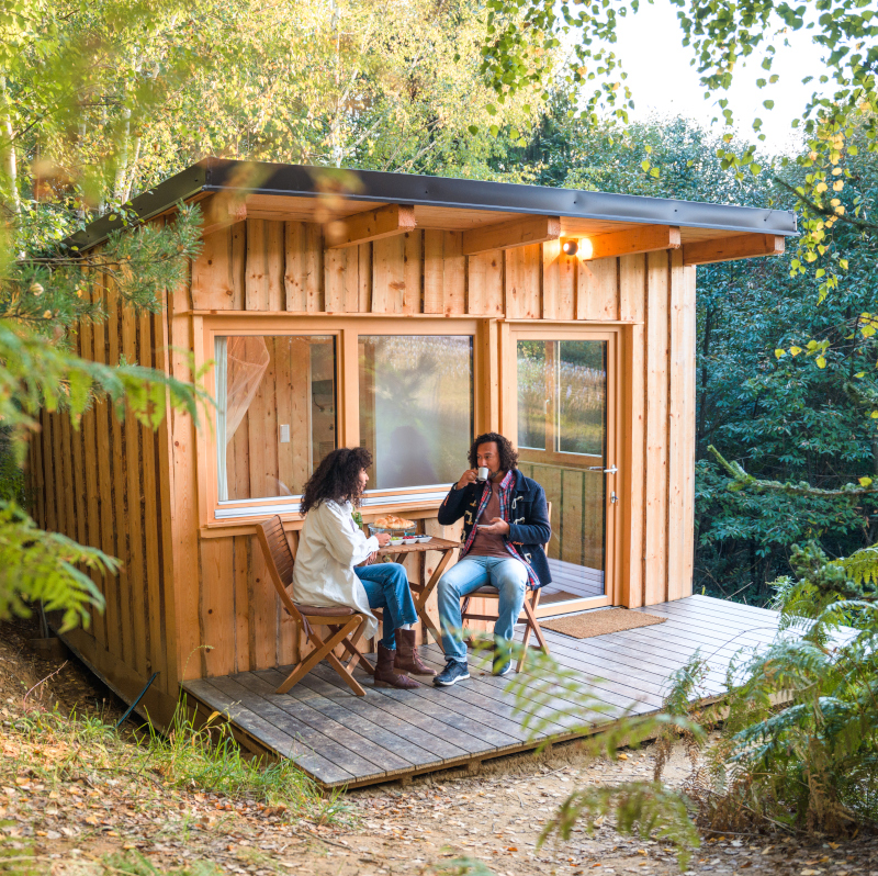 Studio de jardin dans la nature