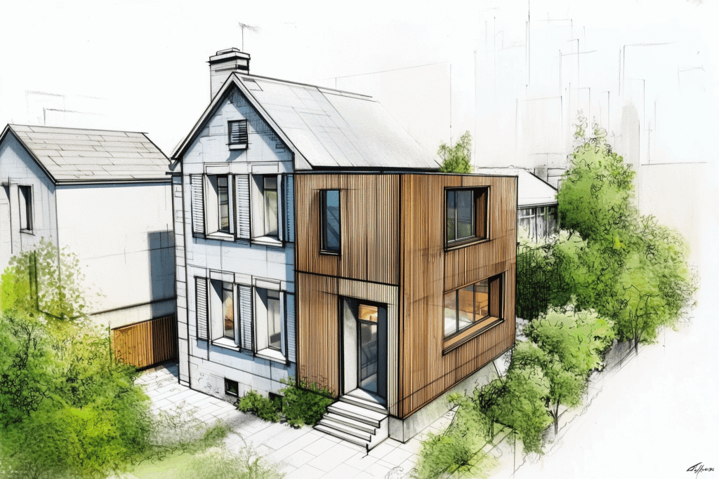 Extension, surélévation et construction bois à Villejuif